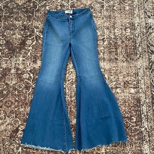 We The Free Dark Blue Flare Jeans
